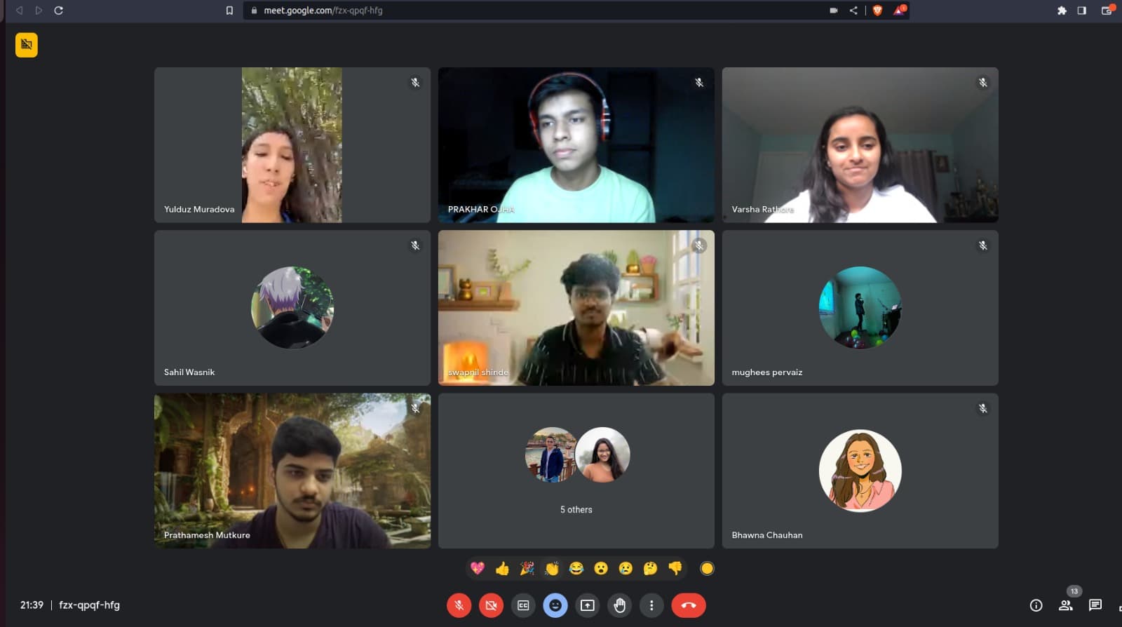 The Transpact team collaborating during a remote video meeting
